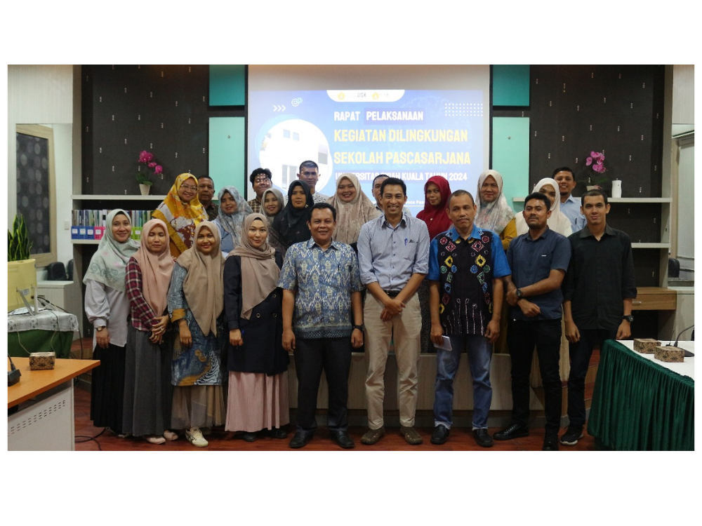 Rapat Pelaksanaan Kegiatan Tahun 2024 di Sekolah Pascasarjana Universitas Syiah Kuala (SPS USK)