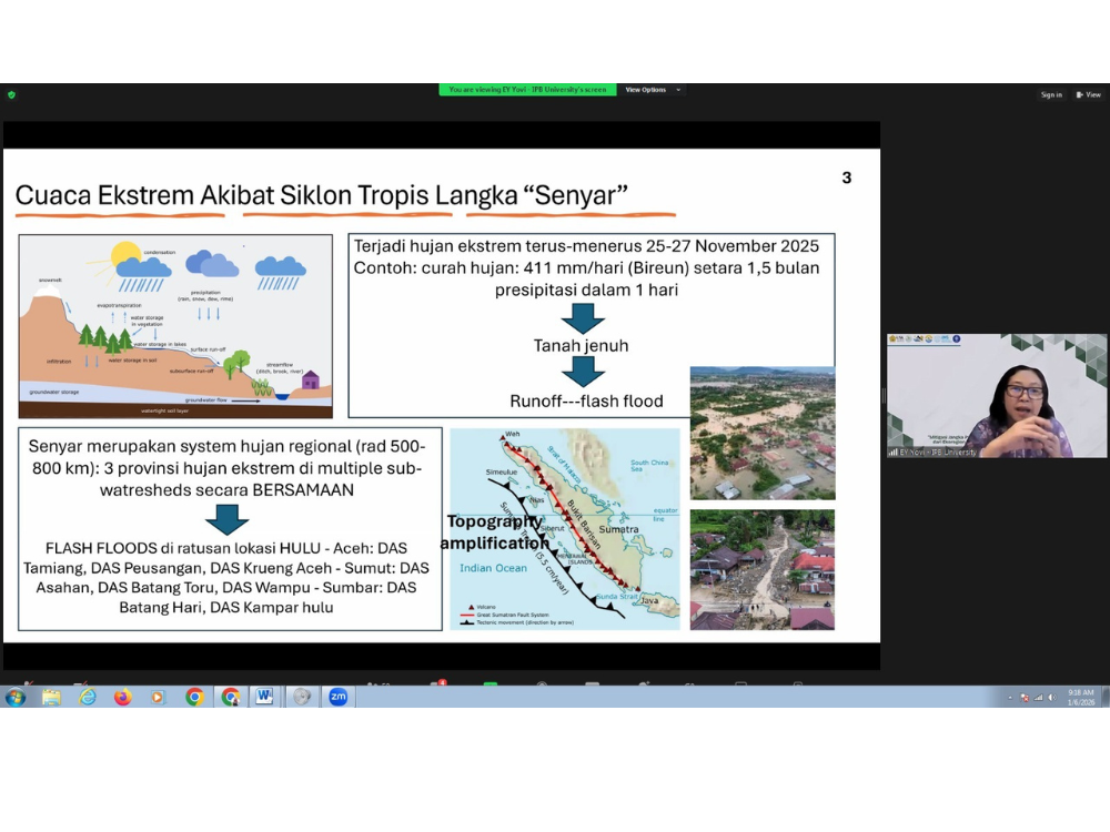 Webinar Nasional Soroti Kerusakan Hulu DAS sebagai Faktor Utama Banjir di Sumatera