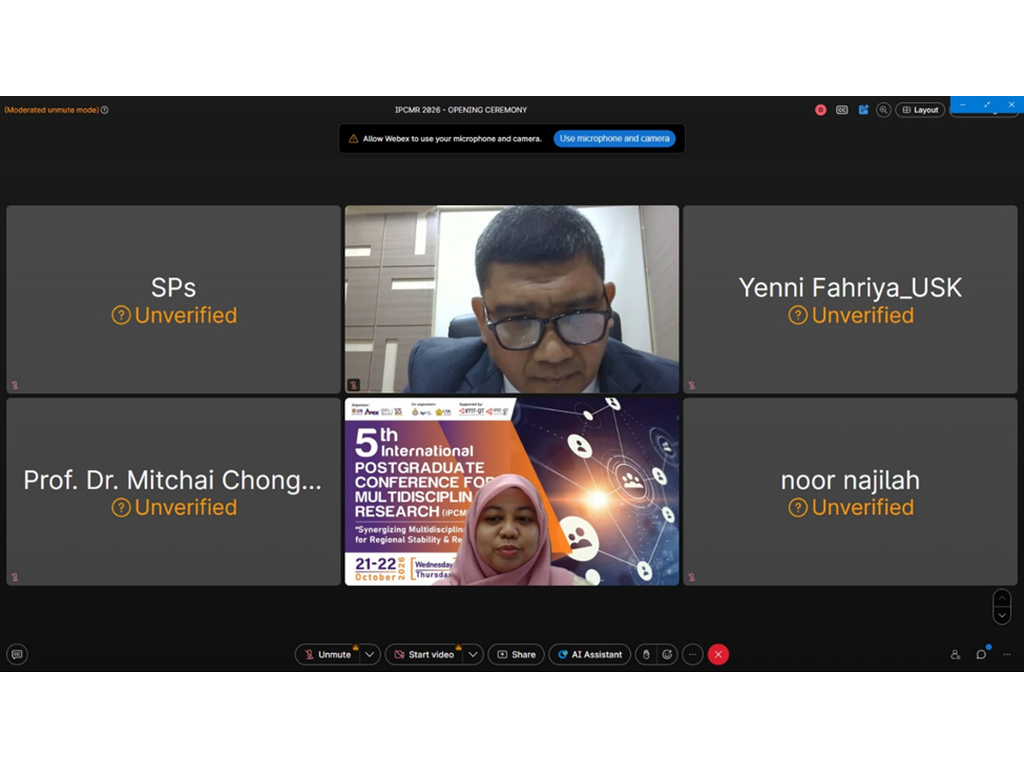 SPs USK Perkuat Kolaborasi Riset Internasional melalui iPCMR 2026